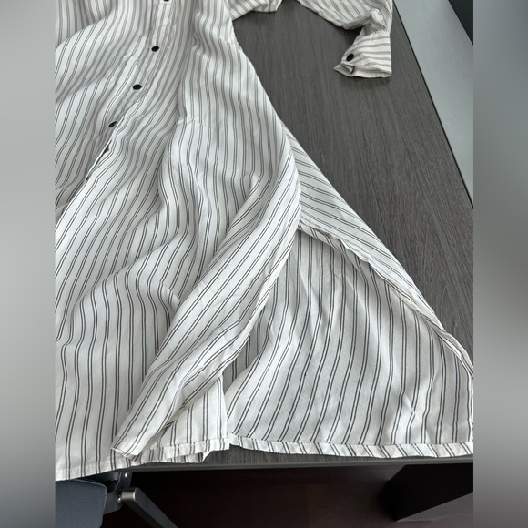 Chic Joe Fresh Black & White Striped Dress with Belt - Size S/P - Picture 6 of 7